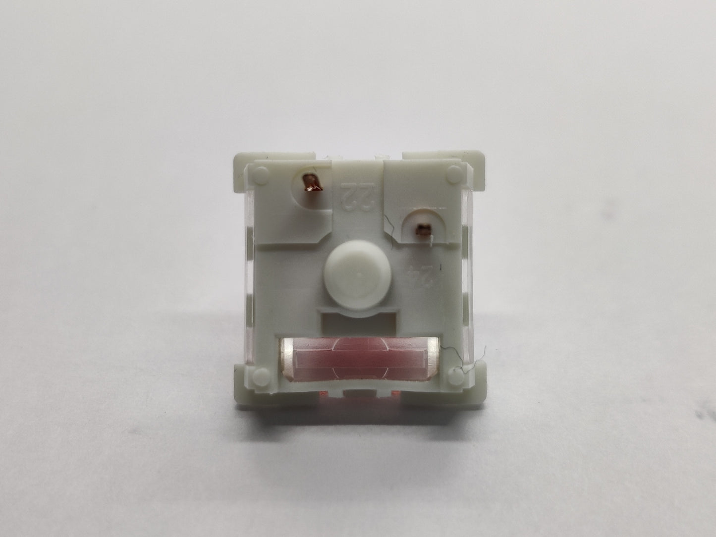 Outemu Red Clear Top White Bottom