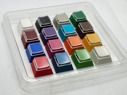 16 Pack Rainbow Relegendable Keycaps